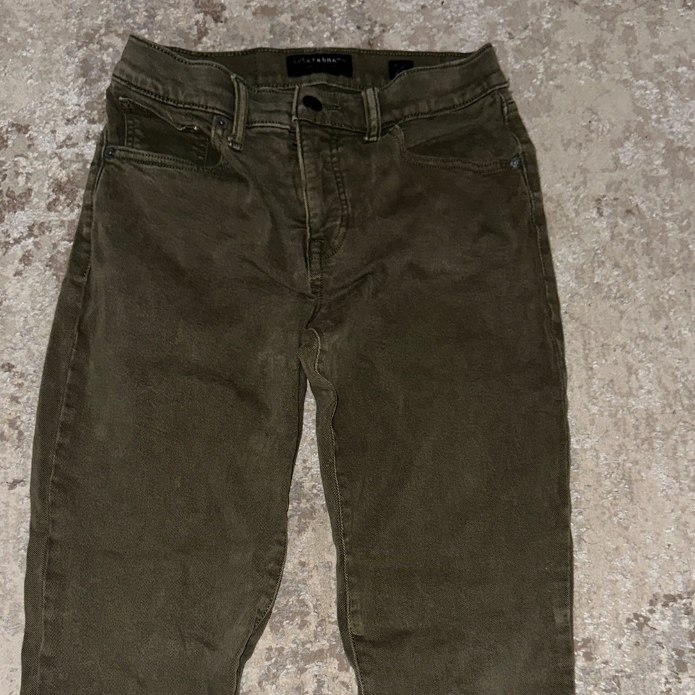 Lucky Brand Women's Olive Skinny Pants